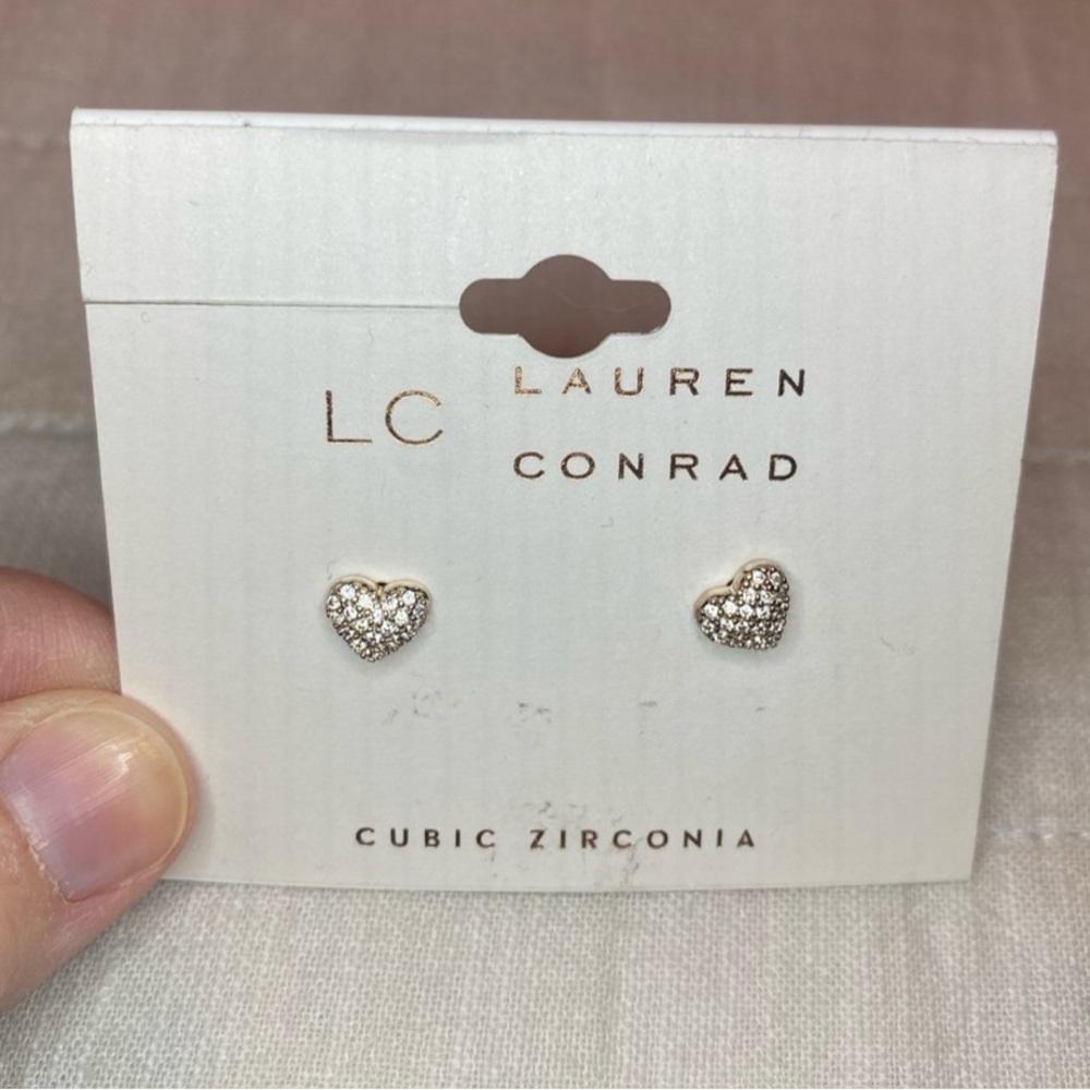 Kohl's LC Lauren Conrad Heart Earrings